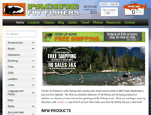 Tablet Screenshot of pacificflyfishers.com